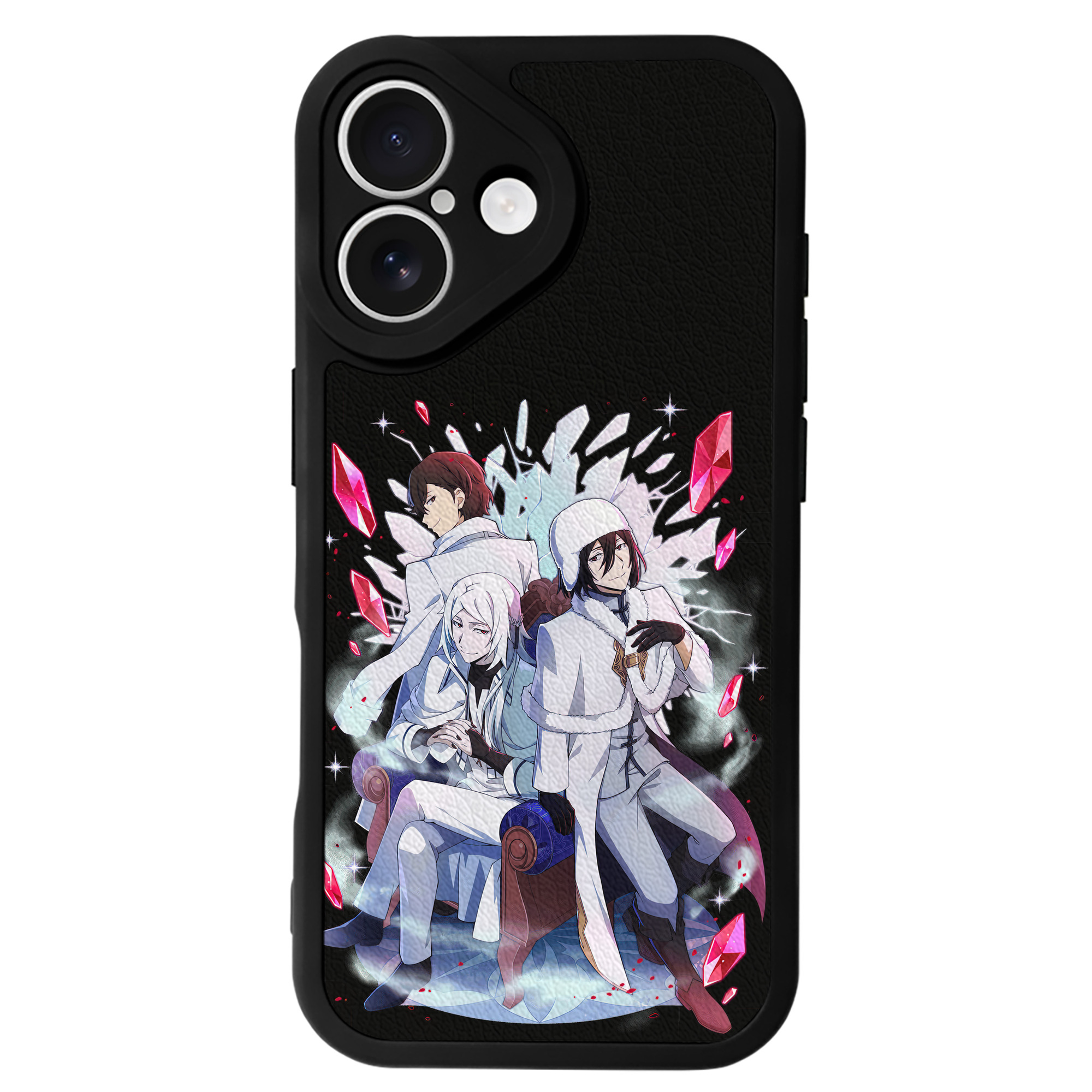 （画像用） 文豪ストレイドッグス Bungo Stray Dogs 【iPhone 16シリーズ対応】シリコンスマホケース（レザー調） 材質：シリコン